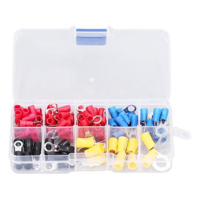 102-teiliges Ringkabelschuh-Set mit isoliertem Crimp-Drahtverbinder, Zubehör-Set für Geräte