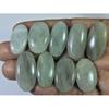 226Cts. Natural Aquamarine Oval Cabochon Loose Gemstone 09Pcs Lot 26-34 MM C-1496