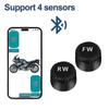 Motorrad TPMS 2 Sensoren Bluetooth 4.0 5.0 Reifendruckkontrollsystem Pit Bike Reifentester Diagnoseset Moto Zubehör