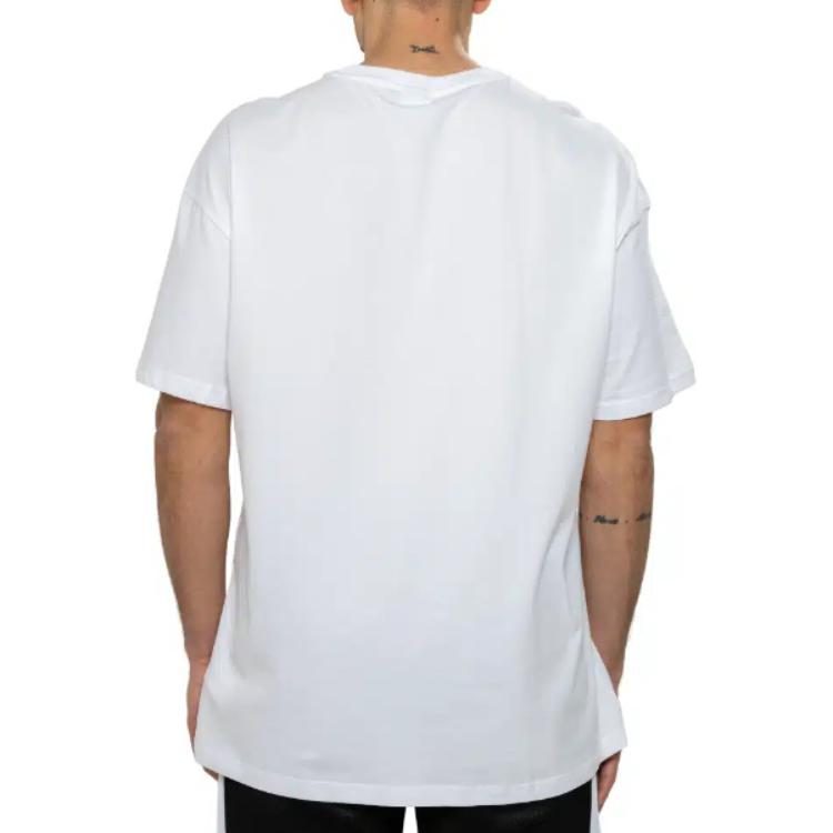 Puma Logo Print Solid Color Crew Neck Short Sleeve T-Shirt Men Tops White 538070-02