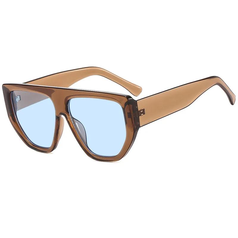  Retro Oversized Sunglasses Men Fashion Brand Designer Black Gradient Shades UV400 Women Trending Sun Glasses