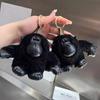 Bag Charm Plush Monkey Toy Stuffed Animals Fur Key Chains Gorilla Fur Key Chains  Car Keyring