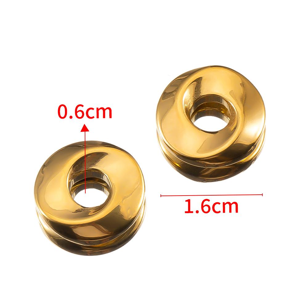 5pcs Stainless Steel Big Hole Love Heart Charms for Women Earrings Pendants Necklace Bracelets Jewelry Making Supplies Findings