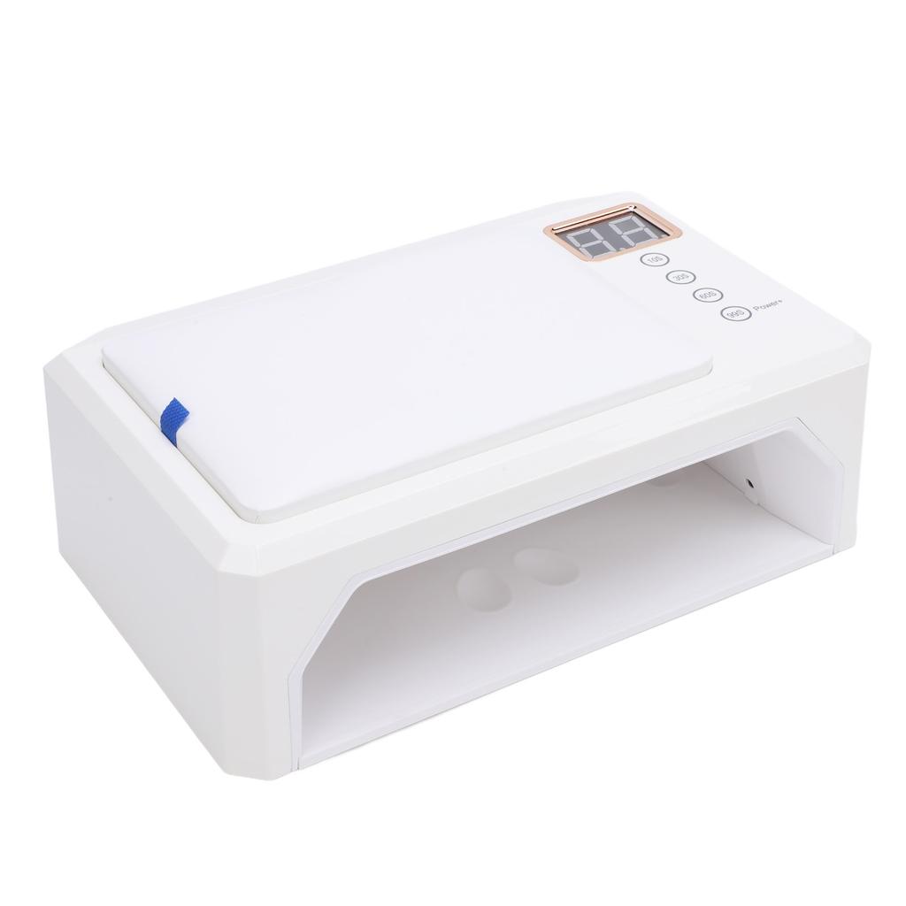 288W Nail Lamp with Hand Pillow 4 Timer UV Gel Nail Light Professional Nail Dryer with Arm Rest for