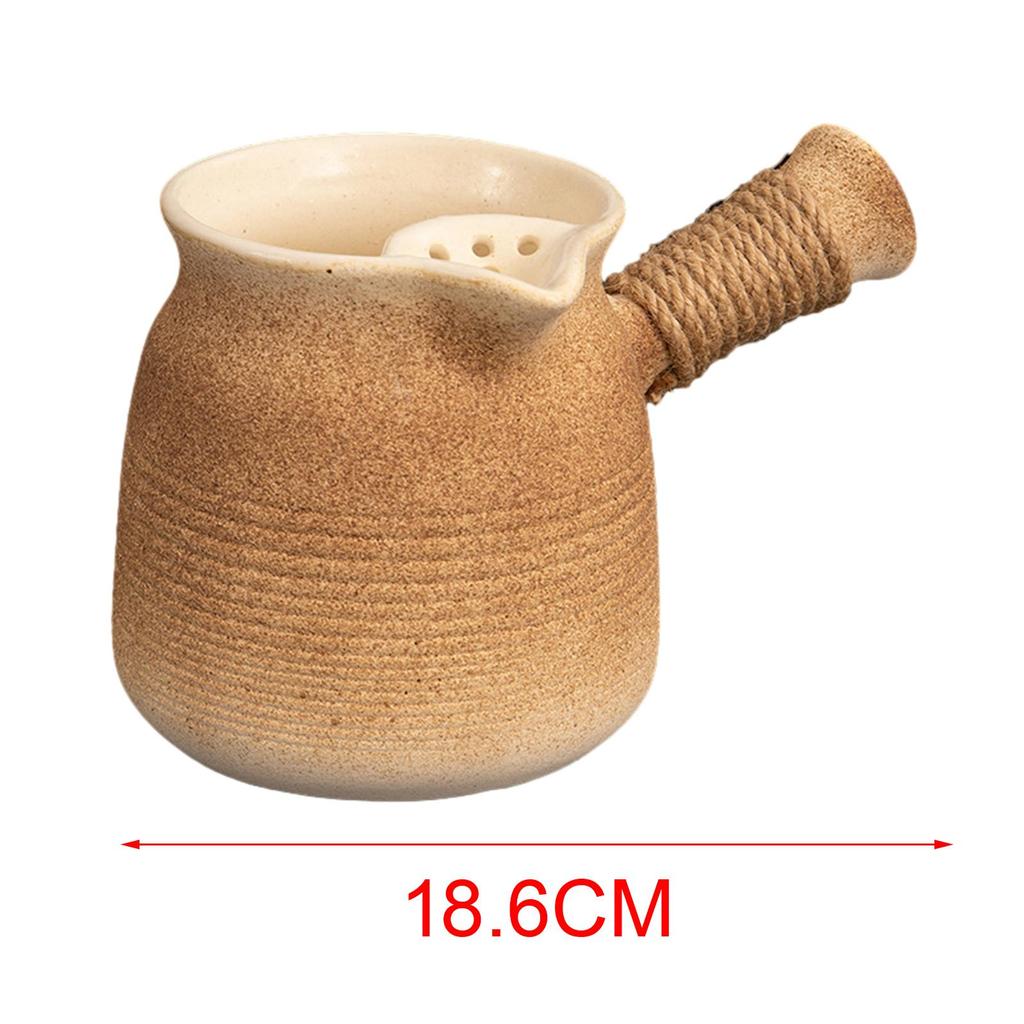 850ml Ceramic Teapot with Side Handle Heat Resistant Tea Maker Kettle Tea Infuser for Tea Lovers Gift Hotel Kitchen Household