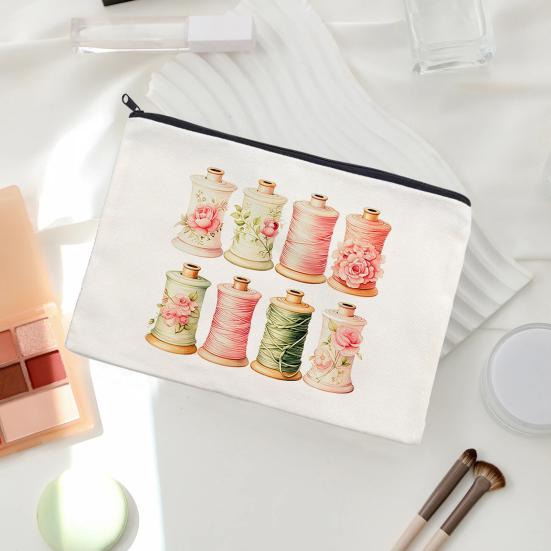 yangyizhi Storage Bag, Large Capacity Travel Organizer, Wear-Resistant Portable Cosmetic Zipper Pouch, for Stationery Makeup And Crafts