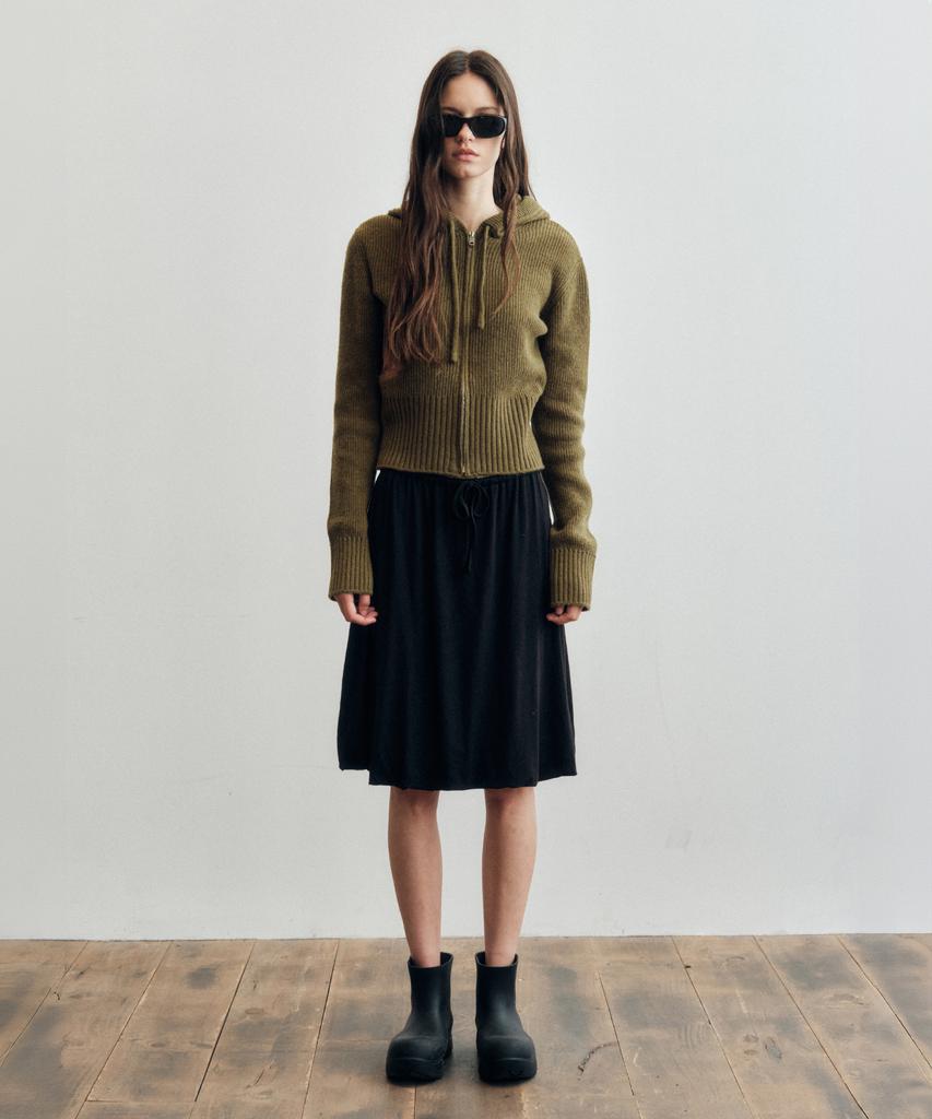 Citta Wool Hooded Zip-Up Knit_Ctk233(4Color)