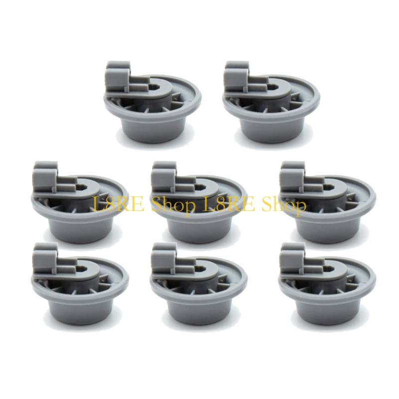 L8RE Pack of 8 Dishwasher Lower Basket Dishwasher Rollers Plastic Texture