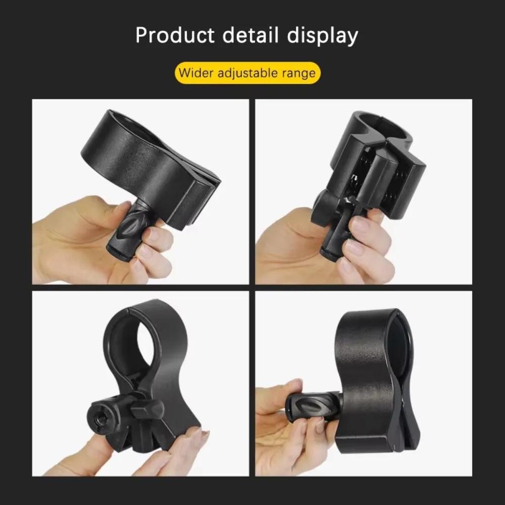 1Pc Universal Large Microphone Handhold Clip Clamp Holder With 3/8 or1/4 Adapter For 3-6CM Mic Microphone Mic Clamp Stand Holder