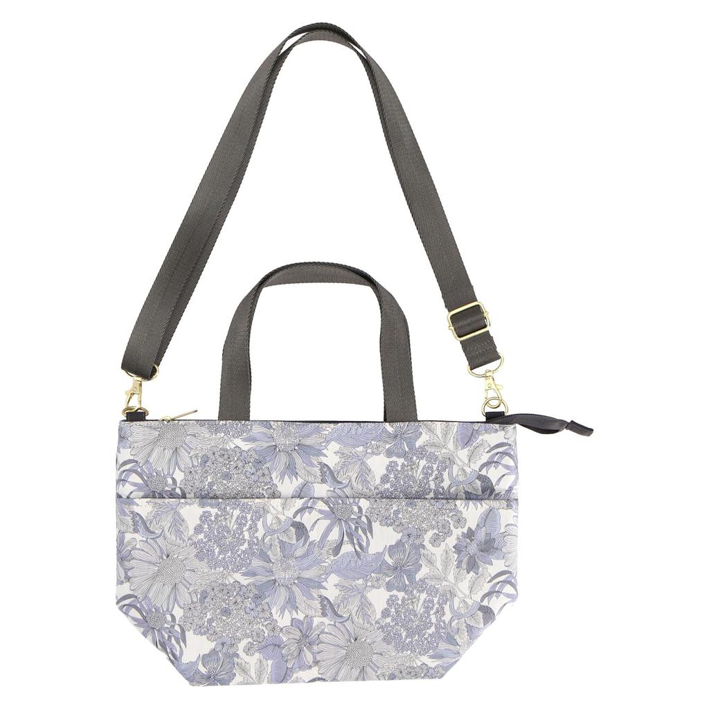 Intermode Made with Liberty Fabric Women's 2-Way Shoulder Bag, Gray (19305801, 19305801A)