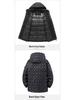 2025 Winter Mid-Length Plus Size Men's Cotton Padded Jacket - Trendy and Comfortable, Fits Up to 300 Jin