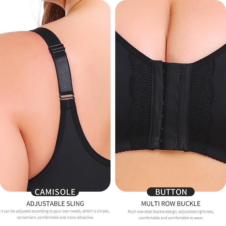 Übergröße Vollschalen-Dünn-BH, Seitenformende Anti-Achselfett-Formende Lingerie für Frauen mit großer Oberweite