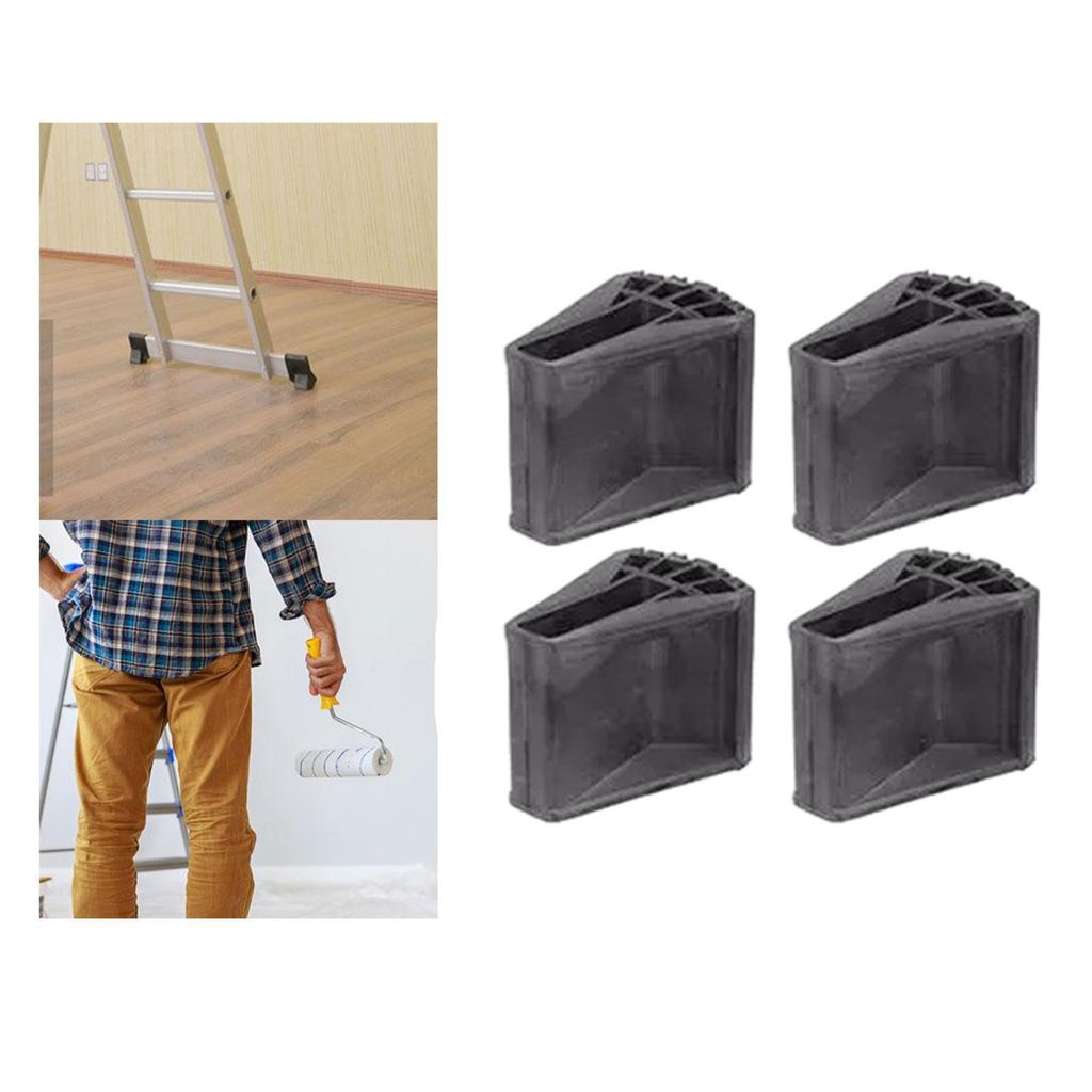 Non Slip Ladder Feet Covers Enhanced Stability Durable Rubber Protector for Mini Folding Ladder Auxiliary