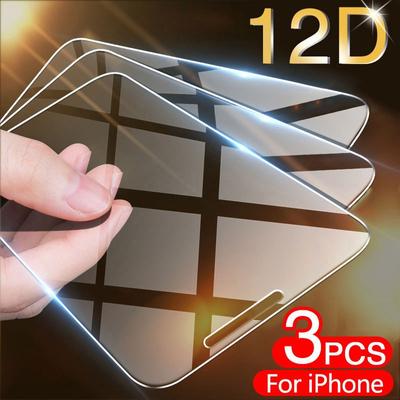 3 Pezzi 9H HD Copertura Completa Pellicola Protettiva in Vetro Per iPhone 13 13 RPO 13 PRO MAX 13 MINI /Per iPhone 12 12 PRO PRO MAX/Per iPhone 11 Proteggi Schermo