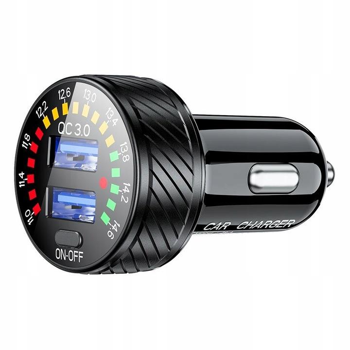 Ładowarka Samochodowa 2 X Usb Z Szybkim Ładowaniem 36W Qc3.0 Sklep Gsm W-Wa