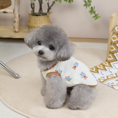 Dog Clothing Cat Clothing Pet Clothing Spring and Summer New Products Pet Supplies Small Dog and Cat Clothing Cotton Yarn Vest