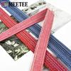 1/2/3/4/5M Cotton Ramie Webbing Strap Tape Jacquard Band Backpack Bag Belt Ribbons DIY Sewing Biasband Clothing Accessories