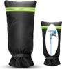 Faucet Cover Outdoor Black Frost-proof Insulated Tap Wrap For Yard Faucets Winter Outdoor Tap Protection Sleeve for Most Faucets