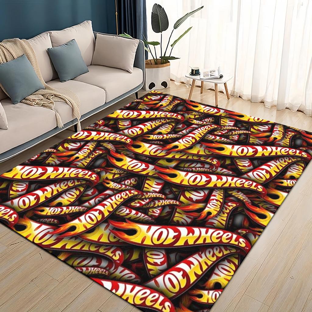 Hot Wheels 27 Style New Racing Car Cartoon Carpet Rug for Living Room Bedroom Home Sofa Decoration,Kids Play Non-slip Floor Mat