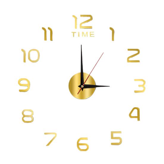 Luminous Wall Clock Modern Design Easy to Install Battery Powered Silent Decorative 3D