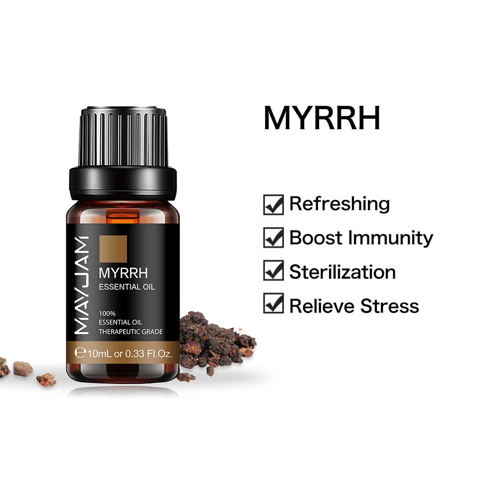 MAYJAM 10ml/30ml/100ml Myrrh Pure Essential Oil Natural Plant Therapy Aromatherapy Diffuser Humidifier Massage Relieve Stress Healthy Care