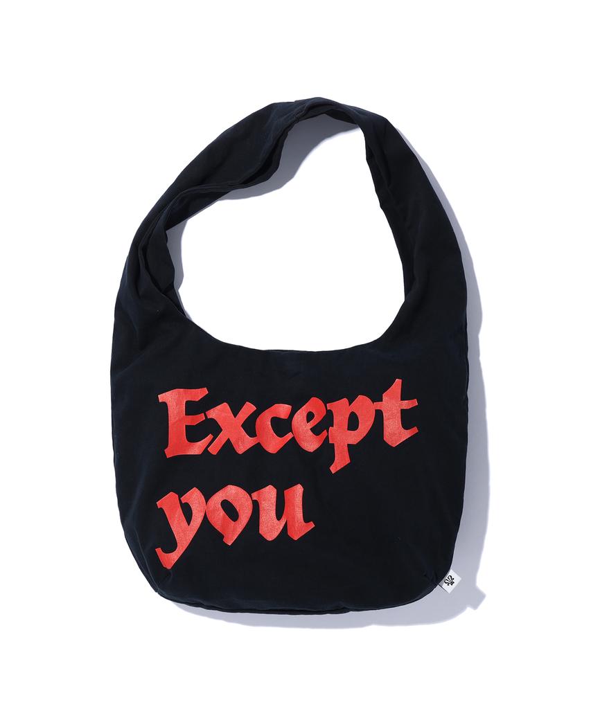 Youhee Lettering Big Bag Black