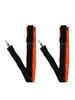 Brand New High Quality Practical Shoulder Strap Accessories 2pcs Nylon Adjustable Black+Orange Easy To Install