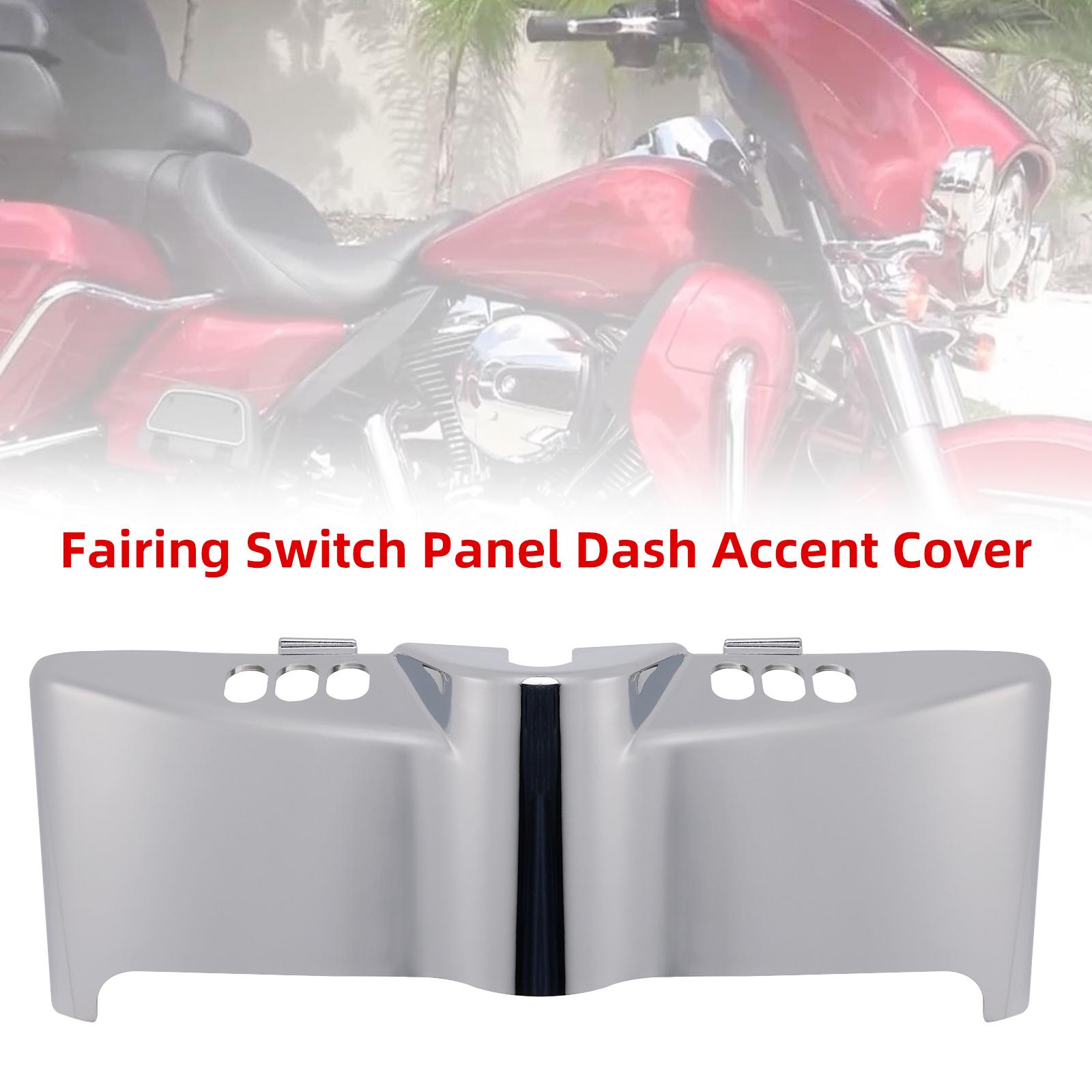 Fairing Switch Panel Dash Accent Cover For Touring Electra Street 2014-2024 Chrome