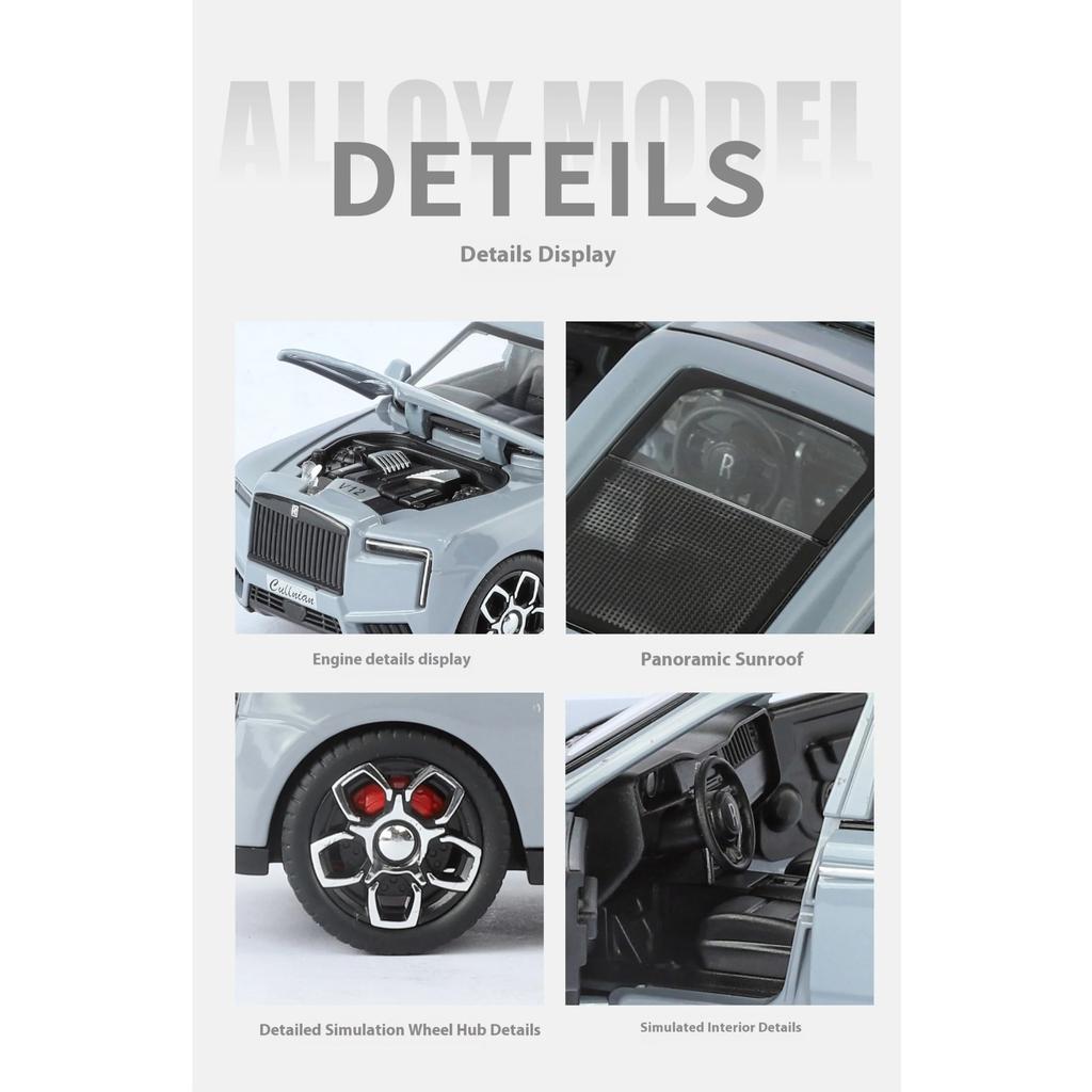 1/32 Rolls-Royce Cullinan Alloy Model, Cool Desktop Decoration, Exquisite Ornament, Halloween/Christmas/birthday Gift