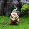 Moss Micro Landscape Garden Gnome Resin Figurine - Christmas Elf Decor