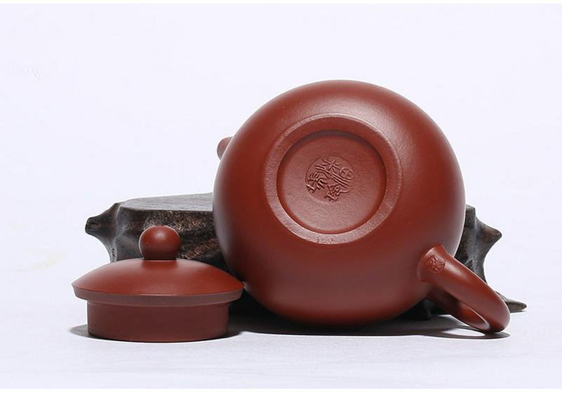 Yixing Zisha Xi Shi Teapot - Handmade 100cc Da Hong Pao Clay Design