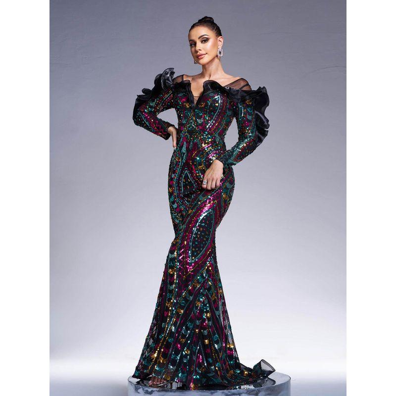 Long Formal Dress, New European and American Style for Tall Women, Birthday Party Mermaid Evening Gown, Bridesmaid Dress