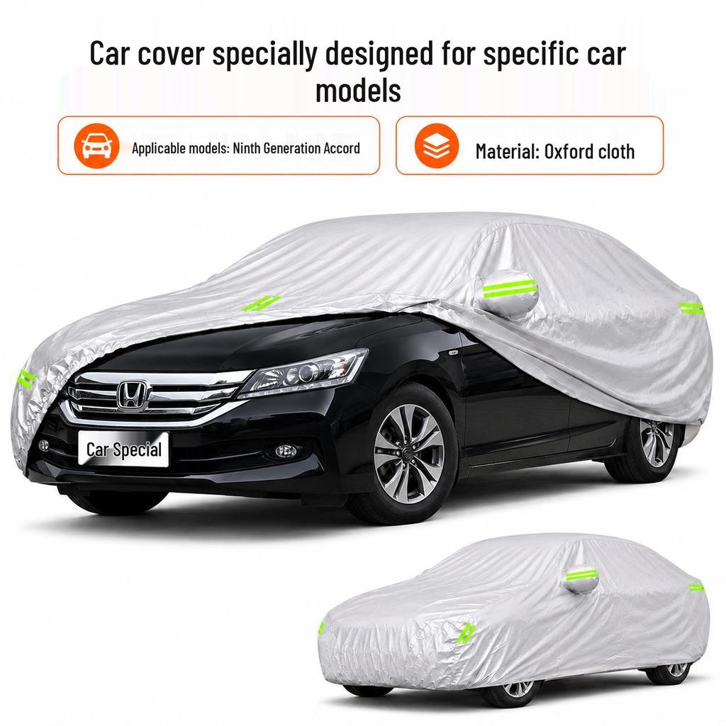 Universal Sun Protection Waterproof Car Cover for Ninth Gen Accord - Four Seasons Oxford Cloth