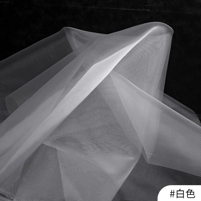 100x140cm Hard Tulle Mesh Fabric for DIY Wedding Dress Skirt Yarn Cloth Decoration Fabric By Per Meter Polyester Stiff Mesh