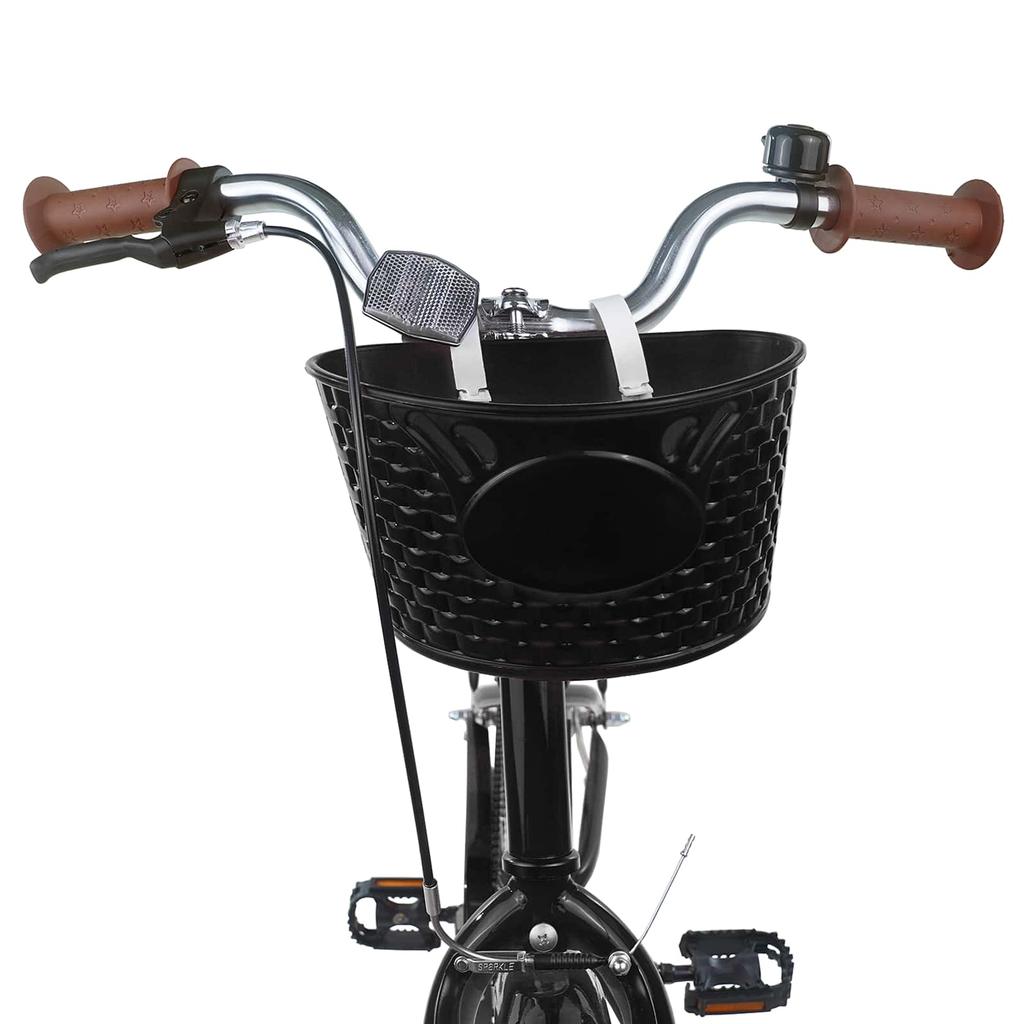 Kinderfiets 24 Inch voor Leeftijden 8 12 Zwart