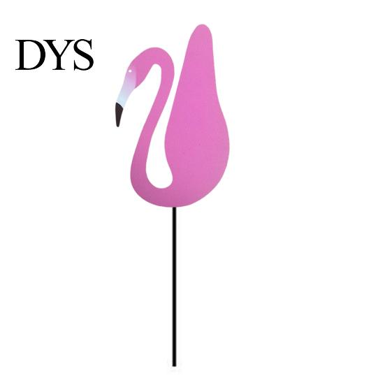 Outdoor Garden Centerpiece Flamingos Yard Decorations, Plastic Flamingo Lawn Statue with Metal Stakes, Weather Vibrant Decor Resistant Ornaments & for