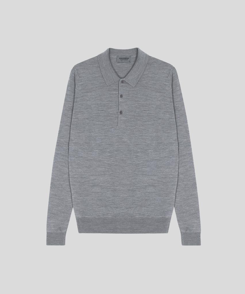 JOHN SMEDLEY Belper Extra Fine Merino Wool Standard Fit Polo Knit Seasonal 9 Colors (B Type)