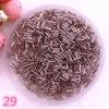 New 2*6.5mm 400pcs/lot Czech Cylindrical Glass Bugle Beads European Seed Long Tube Two Hole Loose Beads for Jewelry Making