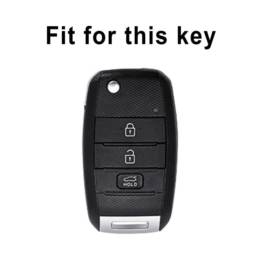 Shell Fob For Kia Rio 3 K2 Ceed Cerato K3 Sportage 4 Picanto K5 Optima Sorento Forte Stinger TPU Leather Car Key Case Cover