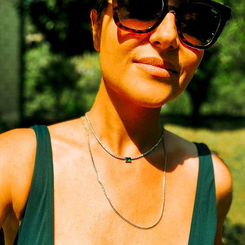 Vivi Slim Tennis Necklace