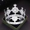 Party Prom Birthday Cake Crown Small Tiaras for Doll Green Pink Diadem Bridal Wedding Hair Jewelry Tiaras Head Ornaments