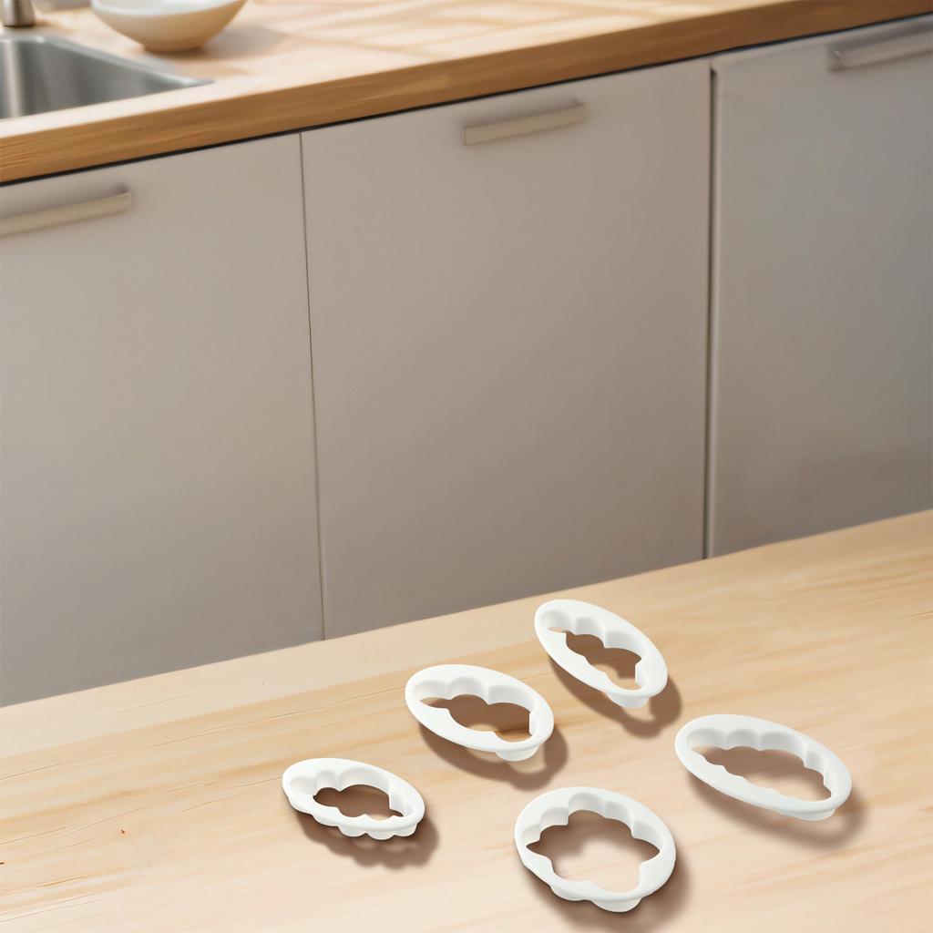 5X Cloud Shape Cookie Cutter Made 3D Printed Fondant ,for Cake Decorating Tools
