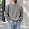 Sweatshirt à col rond coupe ample pour homme, Haut pull décontracté d'hiver pour un usage quotidien