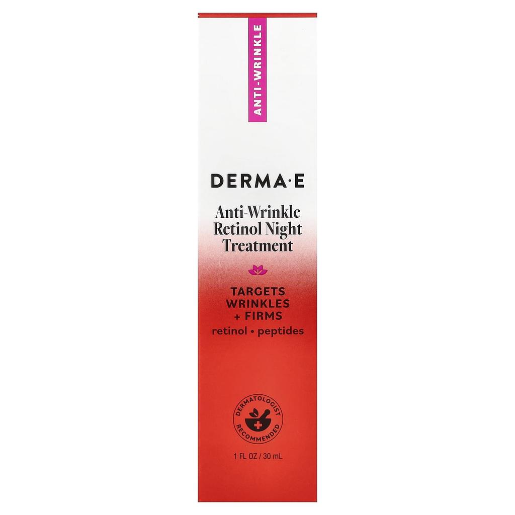 DERMA E, Anti-Wrinkle Retinol Night Treatment, 30ml (1 fl oz)