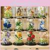 Roses Sunflowers Lilies Hibiscus Bouquet Building Blocks With Dust Cover