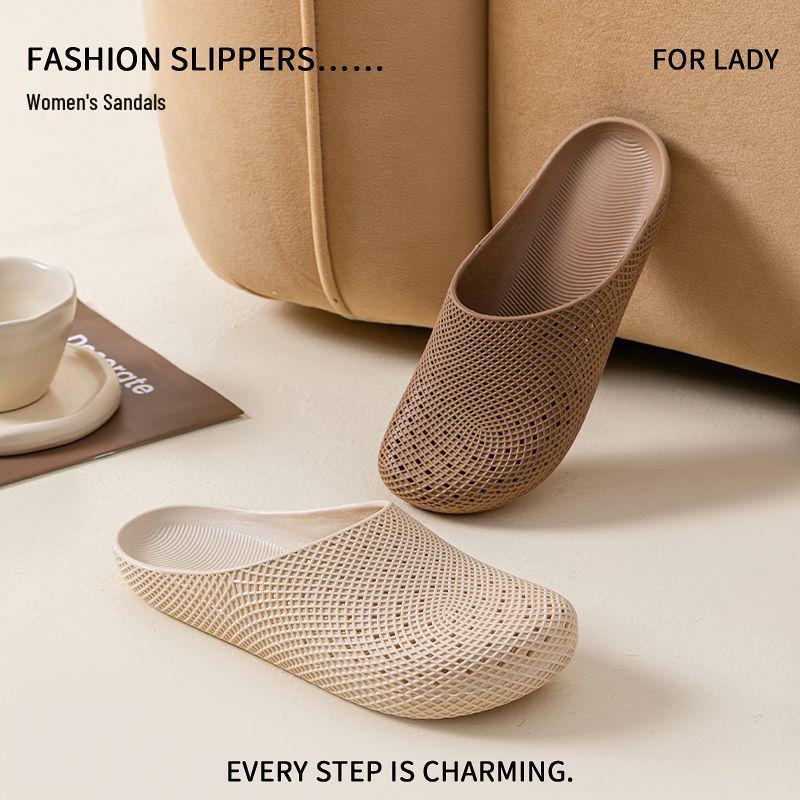 Women's Closed-Toe Breathable Mesh Clogs - Summer Outdoor & Indoor Sandals