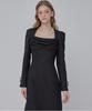 JULIY&CALLA 24 Fw Collar 108 Dear Vivian Tweed Dress Black