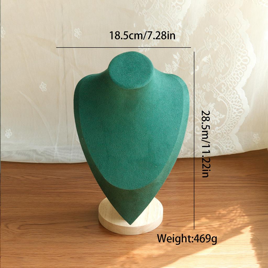 New High Quality Model Bust Show Exhibitor Velvet Jewelry Display Necklace Pendants Mannequin Jewelry Stand Organizer