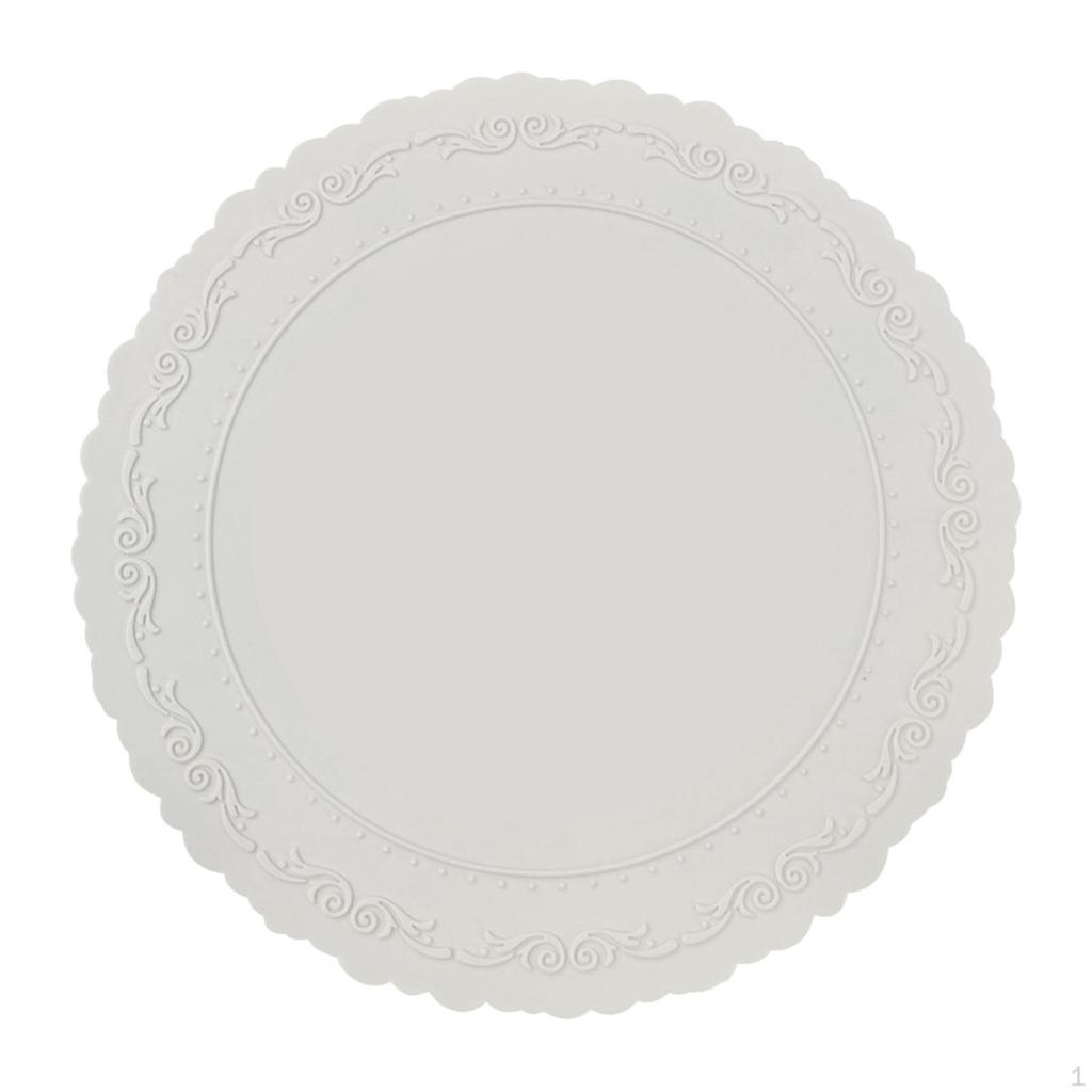 Silicone Placemat Anti Skid Dining Table Decor Wipeable Mat for Cafe Hotel Party