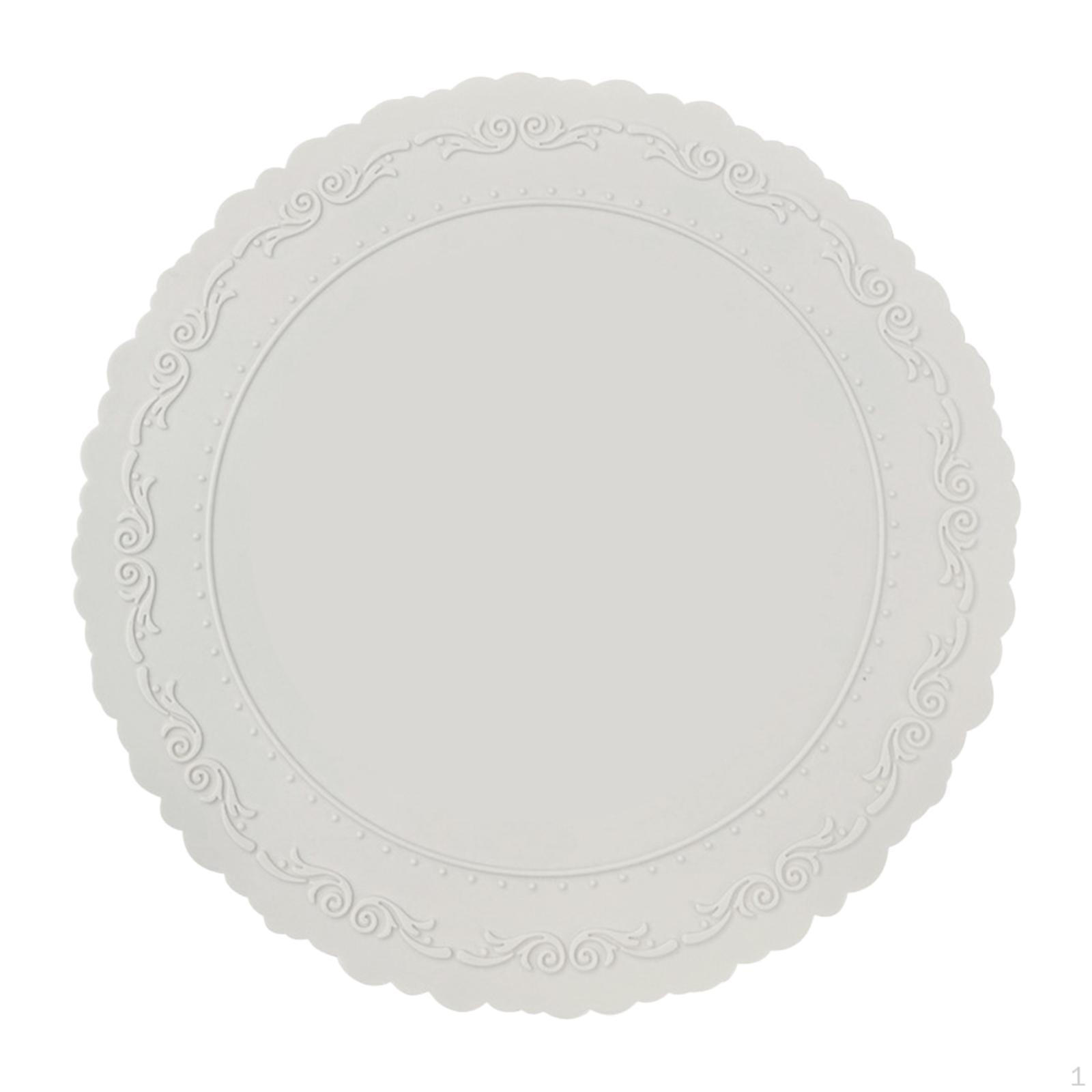 

Silicone Placemat Anti Skid Dining Table Decor Wipeable Mat for Cafe Hotel Party серый